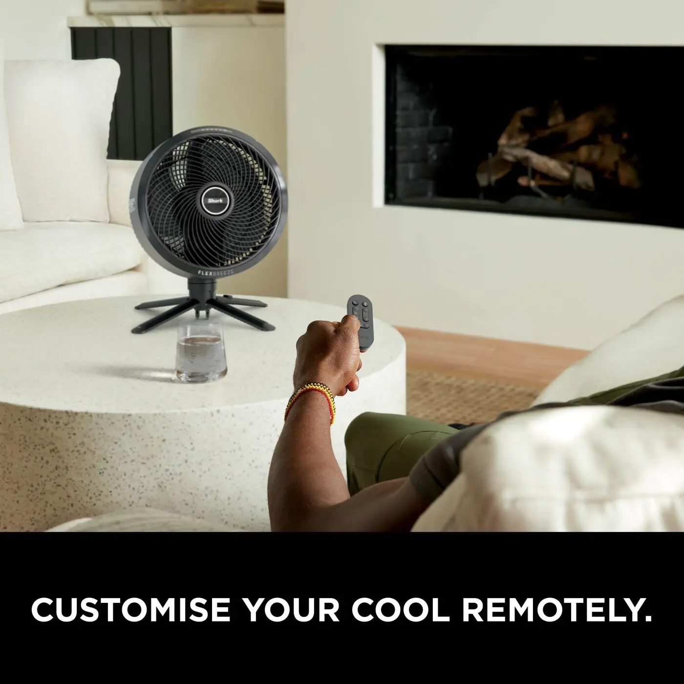 FlexBreeze Pro Mist Fan, Indoor/Outdoor, Cordless, Mist Tank, 20m, Pedestal/Table, 5 Speeds